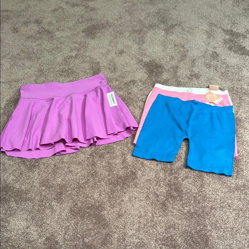 Purple Skort and Shorts Set